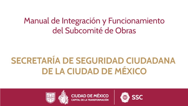 Manual de Integración y Funcionamiento del Subcomité de Obras
