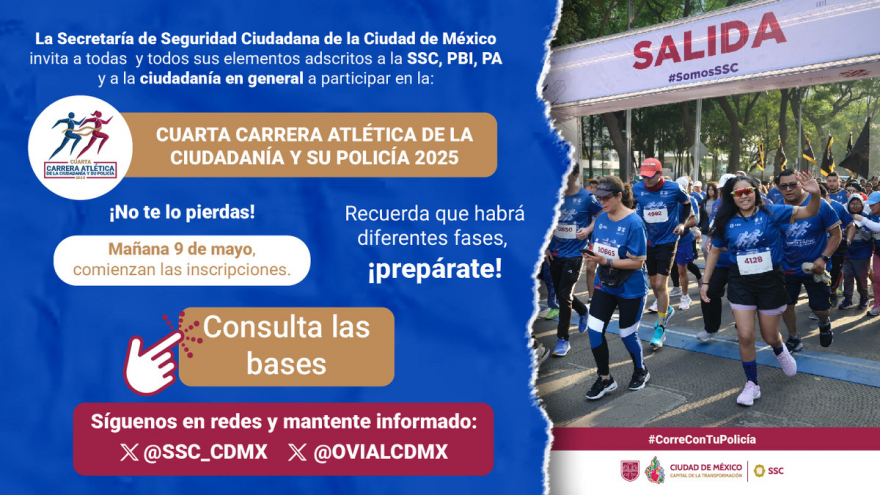 Cuarta Carrera Atlética de la Ciudadanía y su Policía 2025
