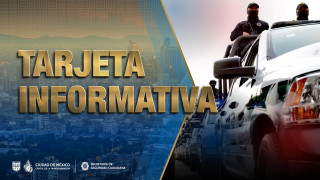 Tarjeta informativa: Personal de la SSC resguardó la integridad física de un hombre que pretendía atentar contra su vida, en la alcaldía Venustiano Carranza