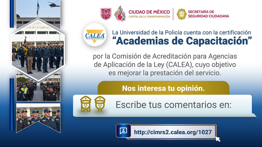 la Universidad de la Policía cuenta con la Certificación "Academias de Capacitación"