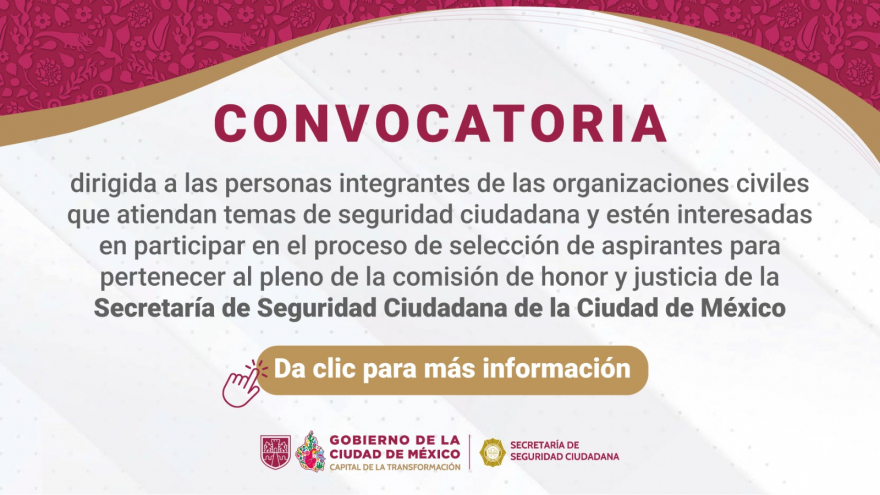 CONVOCATORIA ORGANIZACIONES CIVILES